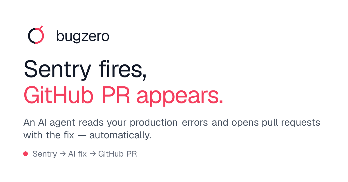 Show HN: Convertir errores de Sentry en PRs generadas por IA para GitHub con correcciones